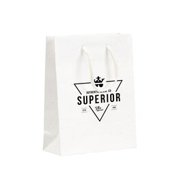 Boodschappentassen bedrukken Leaf It Bag gerecycled met strovezels (180 g/m²) S 3547