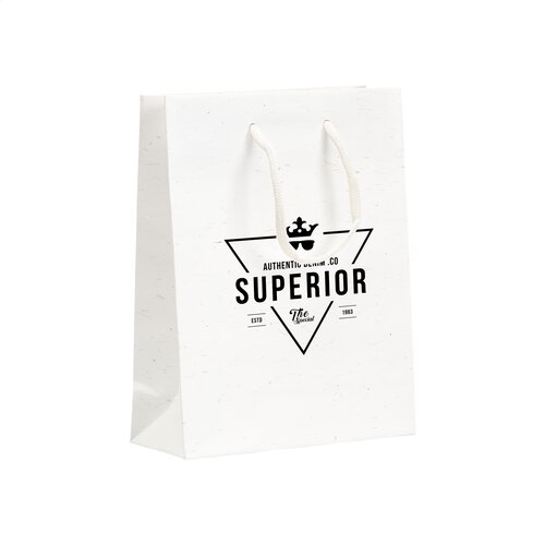 Boodschappentassen bedrukken Leaf It Bag gerecycled met strovezels (180 g/m²) S 3547