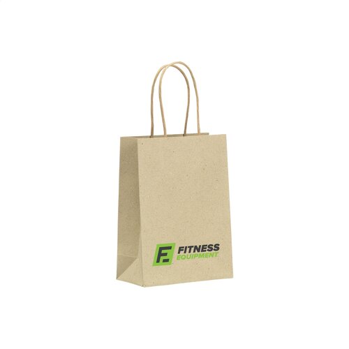 Boodschappentassen bedrukken Leaf It Bag gerecycled graspapier (120 g/m²) S 3561
