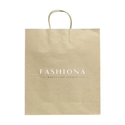Leaf It Bag gerecycled graspapier (120 g/m²) XL bedrukken met logo