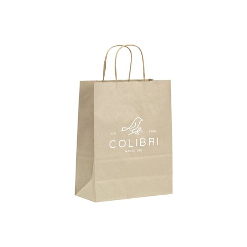 Leaf It Bag gerecycled graspapier (90 g/m²) S bedrukken met logo