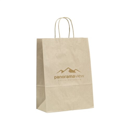 Boodschappentassen bedrukken Leaf It Bag Wide gerecycled graspapier (90 g/m²) M