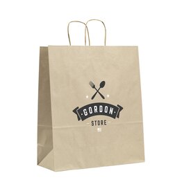 Boodschappentassen bedrukken Leaf It Bag Widegerecycled graspapier (90 g/m²) L
