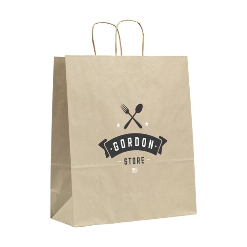 Boodschappentassen bedrukken Leaf It Bag Widegerecycled graspapier (90 g/m²) L