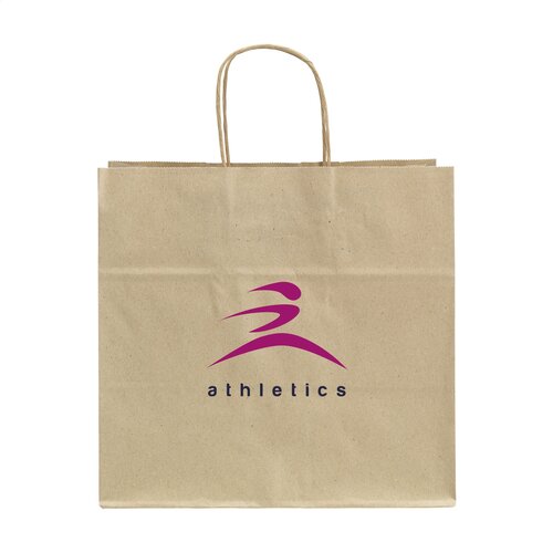 Boodschappentassen bedrukken Leaf It Bag gerecycled graspapier (90 g/m²) L