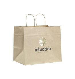 Boodschappentassen bedrukken Leaf It Bag gerecycled graspapier (90 g/m²) XL