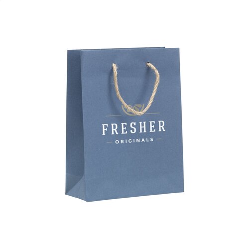 Boodschappentassen bedrukken Leaf It Bag gerecycled met jeansvezels (180 g/m²) S