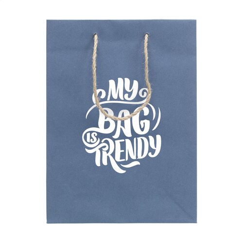Boodschappentassen bedrukken Leaf It Bag gerecycled met jeansvezels (180 g/m²) M 3594