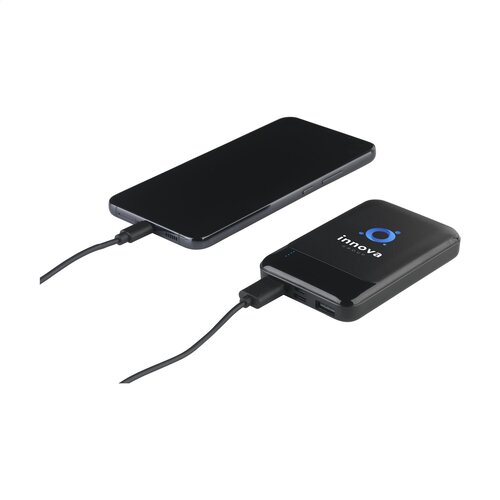 Compact RCS Recycled ABS Powerbank 5000 bedrukken met logo