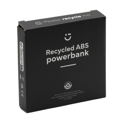 Compact RCS Recycled ABS Powerbank 5000 bedrukken met logo