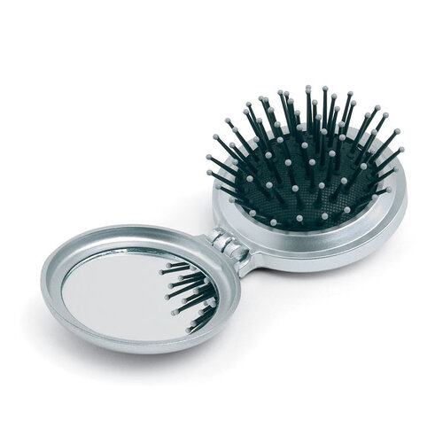Opvouwbare borstel met spiegel (KC2683) met logo