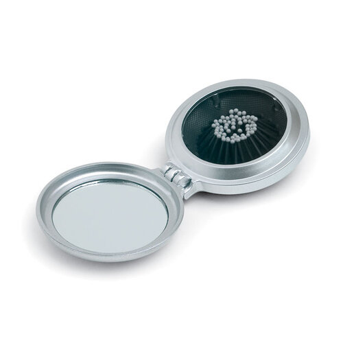 Opvouwbare borstel met spiegel (KC2683) met logo