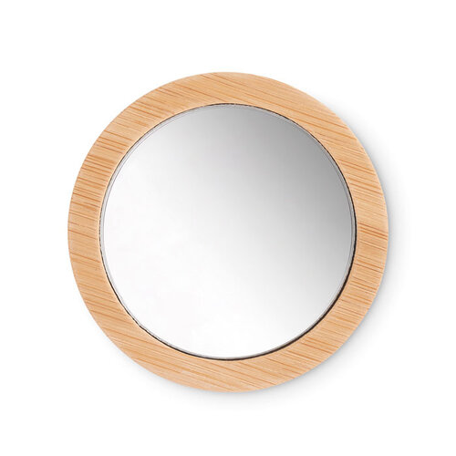 Bamboe make-up spiegel  (MO6406) met logo