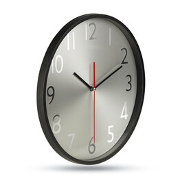 Wandklok zilveren achtergrond MO7503 Rondo