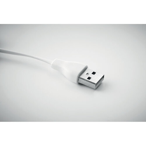 3-in-1 bamboe oplaadkabels Clauer (MO9888) met logo
