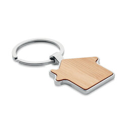 Bamboe sleutelhanger huisje MO9949