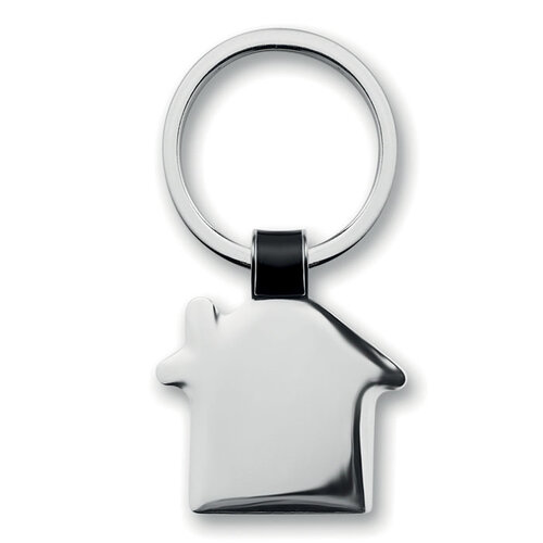 Metalen sleutelhanger huis Housy (MO8461) met logo