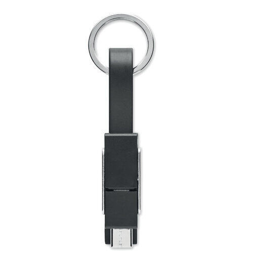 Sleutelhanger met 4 in 1 kabel Key c (MO6820) met logo