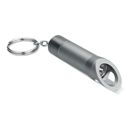 Metalen sleutelhanger met LED Litop (MO8142) met logo