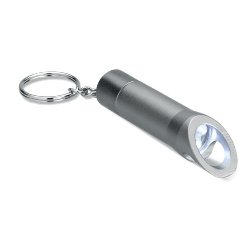Metalen sleutelhanger met LED Litop (MO8142) met logo
