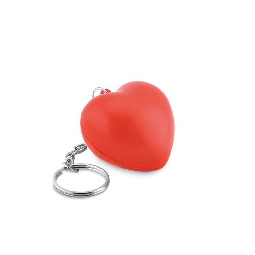 Sleutelhanger met PU hart Lovy ring (MO9210) met logo