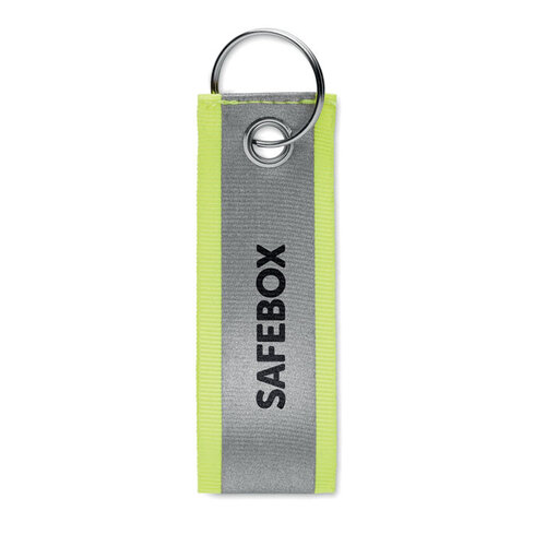 Reflecterende sleutelhanger (MO2104) met logo