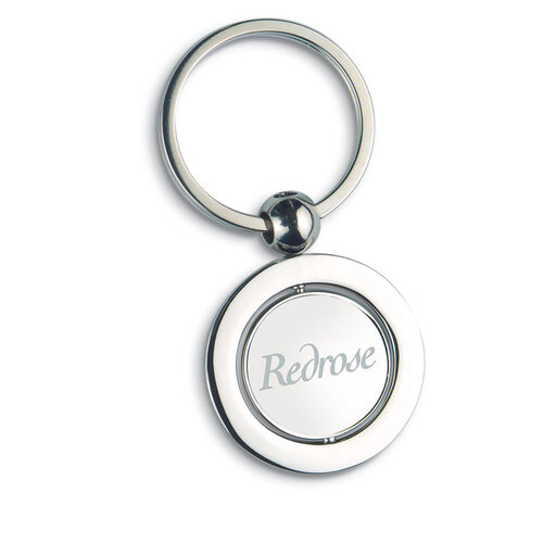 Metalen sleutelhanger Globy (KC6297) met logo