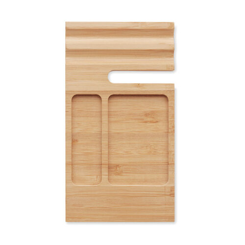 Trevis Bamboe Bureautelefoonhouder MO6451 met logo DeBle