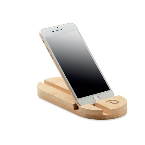 Bamboe smartphone houder Robin (MO6603) met logo