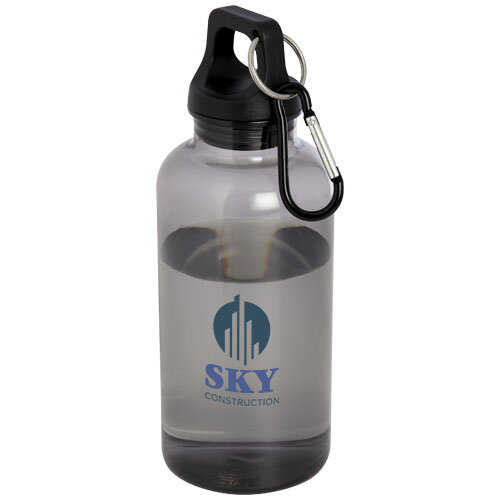 DeBle Oregon 400 ml gerecyclede waterfles bedrukken met logo karabijnhaak