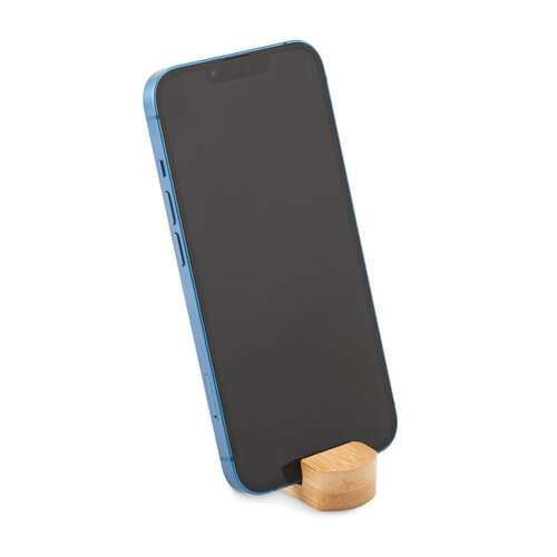 Mini bamboe telefoonhouder Poy (MO6888) met logo
