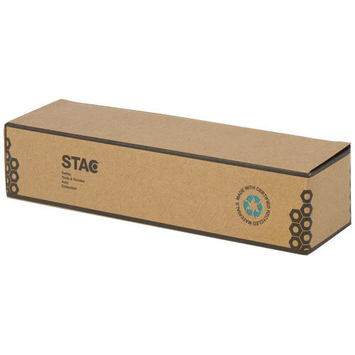 Kuma zaklamp van bamboe/RCS gerecycled plastic met karabijnhaak - 104570