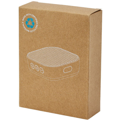 Stark 2.0 mini Bluetooth speaker van gerecycled plastic met logo bedrukken DeBle