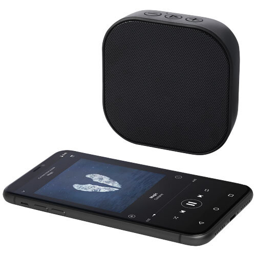 Stark 2.0 mini Bluetooth speaker van gerecycled plastic met logo bedrukken DeBle