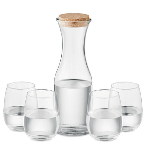 Drankenset gerecycled glas Piccadilly (MO6656) met logo