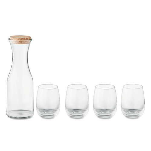 Drankenset gerecycled glas Piccadilly (MO6656) met logo