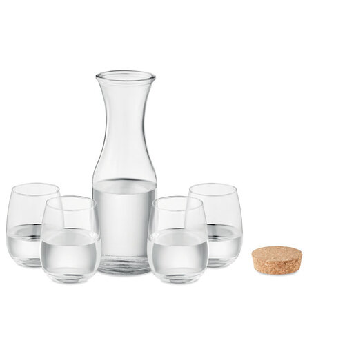 Drankenset gerecycled glas Piccadilly (MO6656) met logo