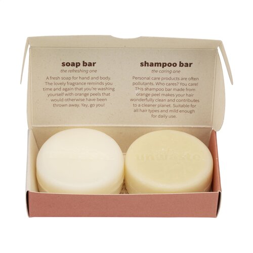 Bad & Wellness geschenken Unwaste Duopack Soap & Shampoo bar