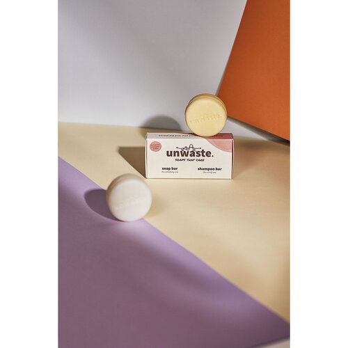 Bad & Wellness geschenken Unwaste Duopack Soap & Shampoo bar