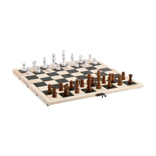 Rackpack FSC Gamebox Chess wijnkist 269420 met houten schaakspel