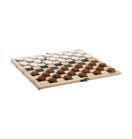 Rackpack Gamebox Checkers wijnkist 269421 met houten damspel