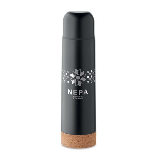 DeBle Dubbelwandige Gerecyclede RVS Thermosfles 500 ml MO2228 bedrukken met logo