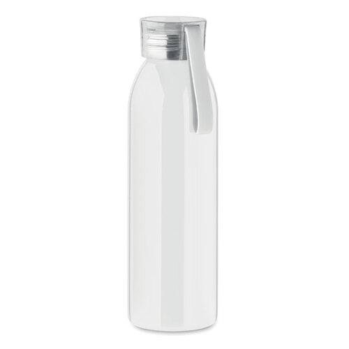 DeBle roestvrijstalen drinkfles 650 ml MO2241 met siliconen hanger bedrukt met logo