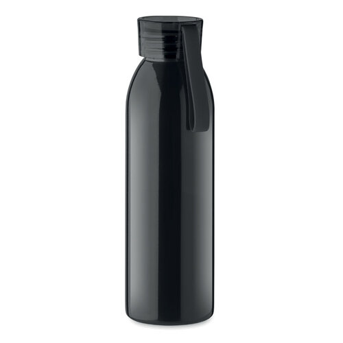 DeBle roestvrijstalen drinkfles 650 ml MO2241 met siliconen hanger bedrukt met logo