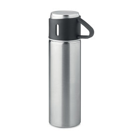 DeBle Tonia Dubbelwandige Thermosfles met Beker 420 ml MO2117 bedrukken met logo