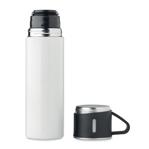 DeBle Tonia Dubbelwandige Thermosfles met Beker 420 ml MO2117 bedrukken met logo