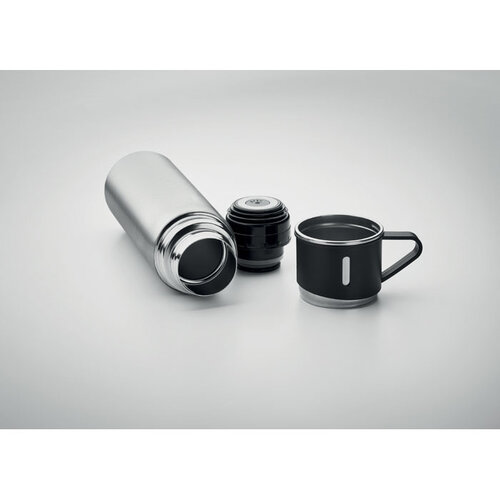 DeBle Tonia Dubbelwandige Thermosfles met Beker 420 ml MO2117 bedrukken met logo