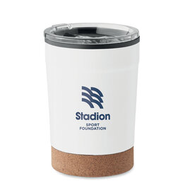 DéBlé thermosbeker met kurk 300 ml MO2187 bedrukt met logo