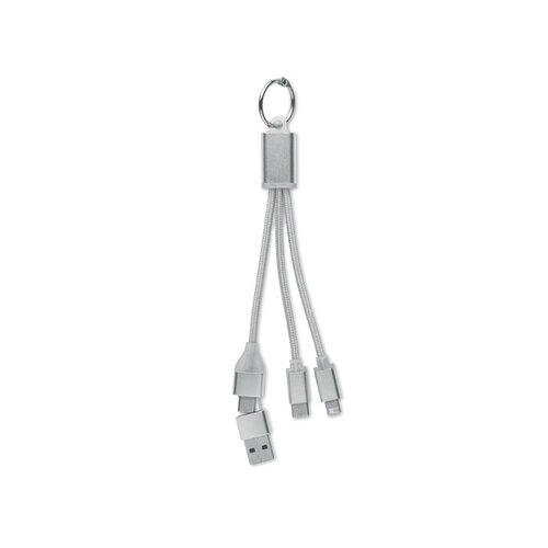 4 in 1 oplaadkabel type C BLUE (MO2141) met logo