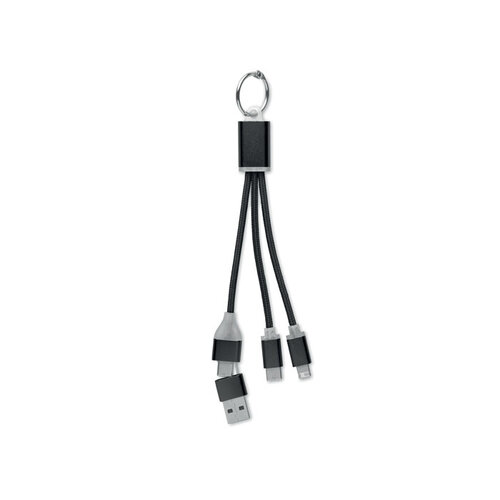 4 in 1 oplaadkabel type C BLUE (MO2141) met logo